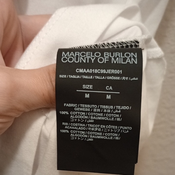 🔥 Marcelo Burlon County of Milan Wing Print T-Shirt – Designer Streetwear Tee - Picture 2 of 7